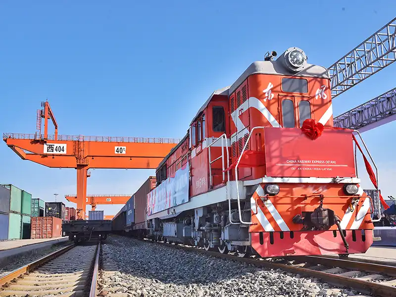 Image: Train along the Silk Road